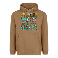 Toasted Coconut Western a Country Girl Can Survive Heavyweight Hoodie - texasbilliewilder