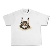 Lunar Rock Maine Coon Cat Face Urban Heavy Tee - LillyAllenDesigns
