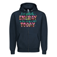 Navy i match energy so how we gon' act Zipper Hoodie - Artiststas