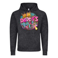 Vintage Black daddys girl Vintage Hoodie - NancyCooperArtShop