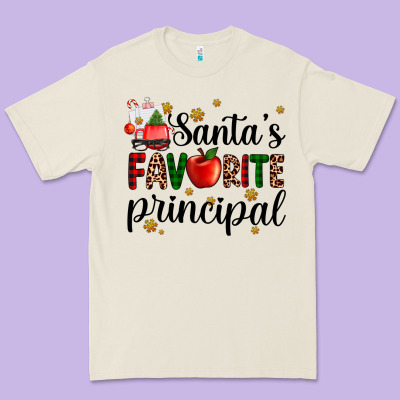 Santa's Favorite Principal Premium Tee Designed By Adodesignshop