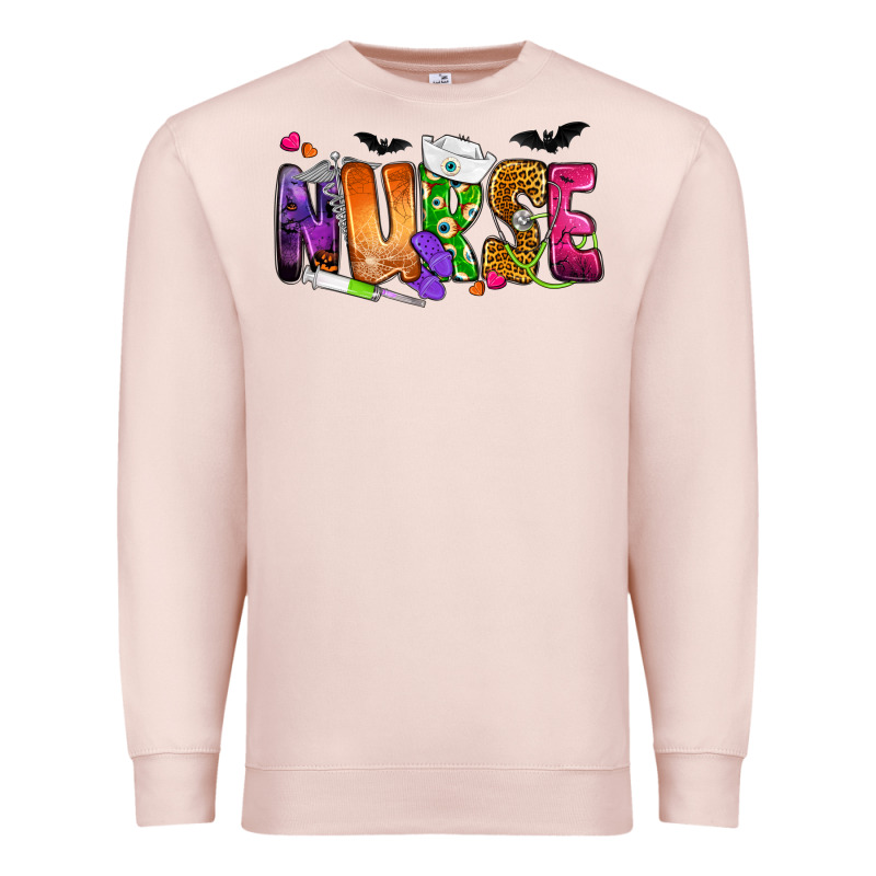 Nurse Halloween Premium Sweatshirt by NancyCooperArtShop | Teevron