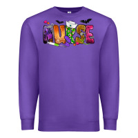 Purple Nurse Halloween Premium Sweatshirt - NancyCooperArtShop