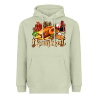 Matcha Thankful with Turkey Heavyweight Hoodie - texasbilliewilder