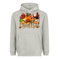 Moon Dust Thankful with Turkey Heavyweight Hoodie - texasbilliewilder