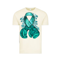 Vintage Arctic teal ribbon with boxing gloves Vintage Tee - NancyCooperArtShop