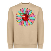 Mushroom teacher apple Heavyweight Sweatshirt - MaliasSmallBusiness