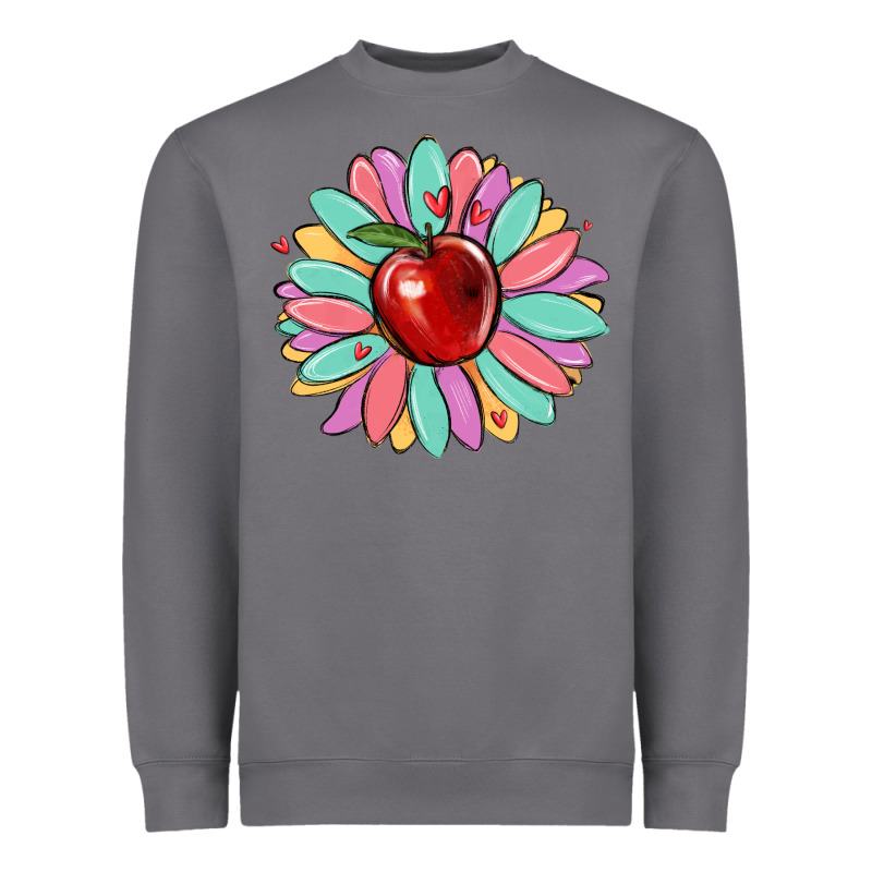 Teacher Apple Heavyweight Sweatshirt by MaliasSmallBusiness | Teevron
