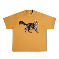 Peanut Butter Maine Coon Cat Urban Heavy Tee - LillyAllenDesigns