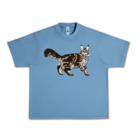 Pebble Blue Maine Coon Cat Urban Heavy Tee - LillyAllenDesigns
