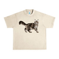 Maine Coon Cat Urban Heavy Tee | Teevron