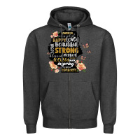 Charcoal Heather black woman silhouette Zipper Hoodie - Artiststas