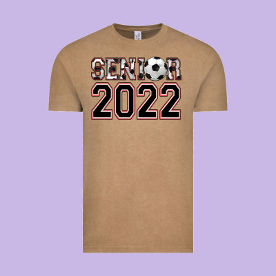 Senior Soccer Vintage Tee Designed By Adodesignshop