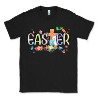 Black easter cross with bunny Classic Tee - MaliasSmallBusiness
