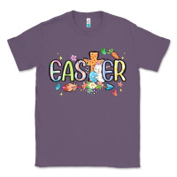 Lavender easter cross with bunny Classic Tee - MaliasSmallBusiness