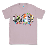 Lilac easter cross with bunny Classic Tee - MaliasSmallBusiness