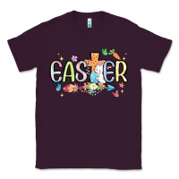 Plum easter cross with bunny Classic Tee - MaliasSmallBusiness
