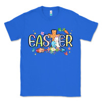 True Royal easter cross with bunny Classic Tee - MaliasSmallBusiness
