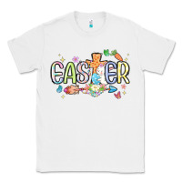White easter cross with bunny Classic Tee - MaliasSmallBusiness