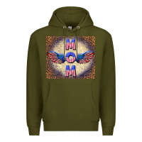 Army Green American mom Premium Hoodie - TumblerDesignByShophia