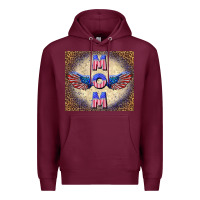 Burgundy American mom Premium Hoodie - TumblerDesignByShophia