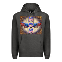 Charcoal Heather American mom Premium Hoodie - TumblerDesignByShophia