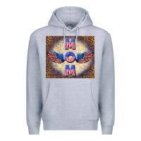 Heather Grey American mom Premium Hoodie - TumblerDesignByShophia