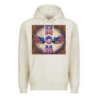 Oatmeal Heather American mom Premium Hoodie - TumblerDesignByShophia