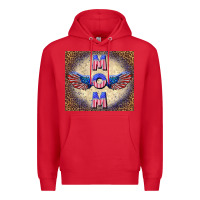 Red American mom Premium Hoodie - TumblerDesignByShophia