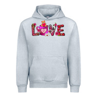 Heather Grey Love Coffee Mug Valentines Day Urban Hoodie - FaDigitalArtStudio