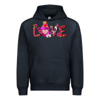 Navy Love Coffee Mug Valentines Day Urban Hoodie - FaDigitalArtStudio