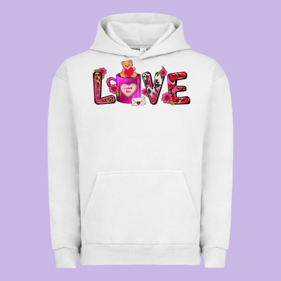 Love Coffee Mug Valentines Day Urban Hoodie Designed By Fadigitalartstudio