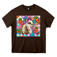 Chocolate Brown Easter Bunny tumbler Easter Day Heavy Core Tee - Neo Western
