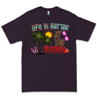 Plum life is better at the beach Premium Tee - CowhideDigitalArt