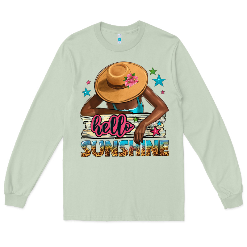 Hello Sunshine Long Sleeve Tee by NancyCooperArtShop | Teevron
