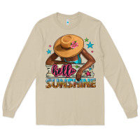 Mushroom hello sunshine Long Sleeve Tee - NancyCooperArtShop