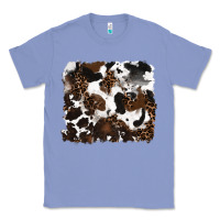 Colony Blue leopard cowhide background Classic Tee - RanaPortraitStore