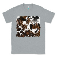 Heather Grey leopard cowhide background Classic Tee - RanaPortraitStore