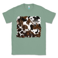 Sage leopard cowhide background Classic Tee - RanaPortraitStore