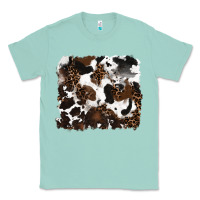 Seafoam leopard cowhide background Classic Tee - RanaPortraitStore