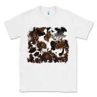 White leopard cowhide background Classic Tee - RanaPortraitStore