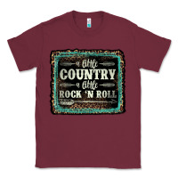 Burgundy a little country a little rock n roll Classic Tee - AdoDesignShop