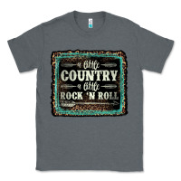 Charcoal Heather a little country a little rock n roll Classic Tee - AdoDesignShop