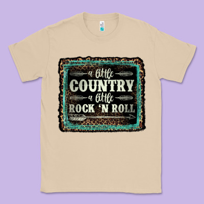 A Little Country A Little Rock N Roll Classic Tee Designed By Adodesignshop