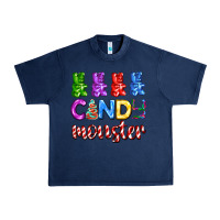 Navy candy monster with jelly bear Urban Heavy Tee - AdoDesignShop