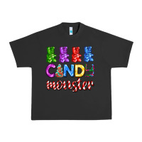 Pigment Black candy monster with jelly bear Urban Heavy Tee - AdoDesignShop