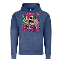 Vintage Denim freezing to death winter skull Vintage Hoodie - Jasminsmagicworld