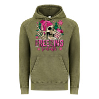 Vintage Olive freezing to death winter skull Vintage Hoodie - Jasminsmagicworld