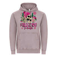 Vintage Zinc freezing to death winter skull Vintage Hoodie - Jasminsmagicworld