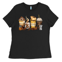 Black coffee cups Ladies Tee - Zillion Design Studio